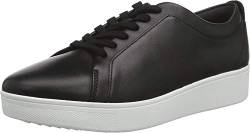 Fitflop Damen Rally Leder Sneaker, Schwarz (Black), 42 EU von Fitflop