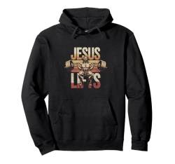 Vintage Jesus Lifts Gewichtheben Christian Gym Workout Pullover Hoodie von Fitness Training Bodybuilding Men Women Tees