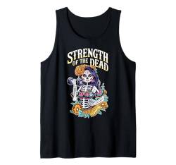 Dia De Los Muertos La Catrina Training am Tag der Toten im Fitnessstudio Tank Top von Fitness Training Halloween Costume Men Women Tees