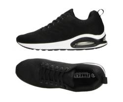 Fitters Herren Sneaker Flynn, Luft-gedämpfte-Sohle, in Farbe Schwarz, Herrenschuhe in Übergröße - große Herrenschuhe/Herrensneaker, Flynn 47 EU Black PU von Fitters Footwear That Fits