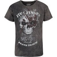 Five Finger Death Punch T-Shirt - Skull - S bis 4XL - für Männer - Größe L - grau  - EMP exklusives Merchandise! von Five Finger Death Punch