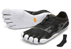 Fivefingers Vibram KSO Evo Women + Zehensocke, Size:42;Color:Black/White von Fivefingers