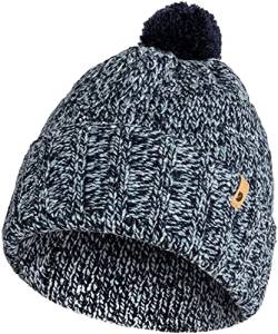 Fjällräven Unisex Övik Pom Beanie-Mütze, Dark Navy, Einheitsgröße von Fjällräven