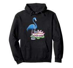 Blauer Flamingo Lotus American Harris Chucks und Perlen Pullover Hoodie von Flamingo Chucks Pearls