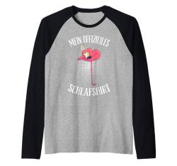 Mein offizielles Flamingo Schlafshirt Schlaf Raglan von Flamingo Geschenke& lustige Flamingo Schlafshirts