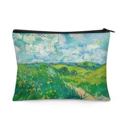 Flashideas Make-up-Tasche für Geldbörse, Reisen, tragbar, klein, Kosmetiktasche für Damen, Van Gogh Wheatfield 1, 1 Set von Flashideas