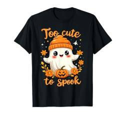 Too Cute To Spook Funny Halloween Cute Ghosts Boys Girls Kid T-Shirt von Flo Design Halloween