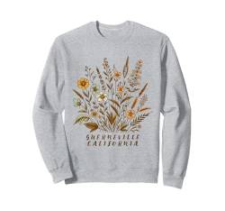 Guerneville CA - Guerneville California Floral Sweatshirt von Floral California