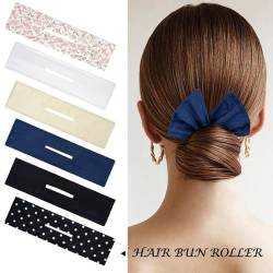 FloralGrace 6 Stück Hair Bun Roller Französisch Haarknotenmacher Haarschmuck Haarknoten Maker Haarband Geschickt Schneller Wiederverwendbarer (Mehrfarbig) French Twist von FloralGrace