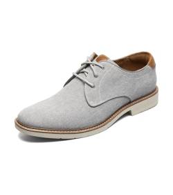 Florsheim Herren Herington Canvas Plain Toe Oxford, GRAU, 42.5 EU von Florsheim