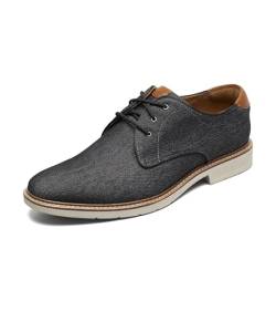 Florsheim Herren Herington Canvas Plain Toe Oxford, Schwarz, 48.5 EU von Florsheim