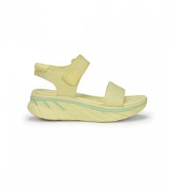 Fluchos für Damen. AT105 Sandalen Fresh Yellow -Plattformhöhe 5cm (38), 5 bis 8 cm, Klettverschluss, Lässig, Gelb von Fluchos