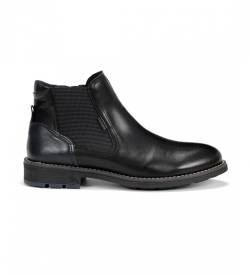 Fluchos für Herren. F1343 Lederstiefeletten F1343 Schwarz (40), Wohnung, 1 bis 3 cm, Keine, Lässig von Fluchos