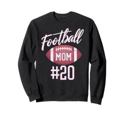 Fußball Mama #20 Lustiges Mutter Frau Touchdown Mädchen Sohn Spiel Sweatshirt von Football Mom Love Apparel