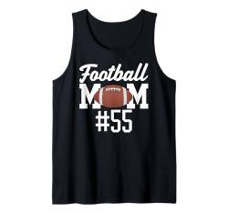 Fußball Mama #55 Lustiges Mutter Frau Touchdown Mädchen Sohn Spiel Tank Top von Football Mom Touchdown Tees