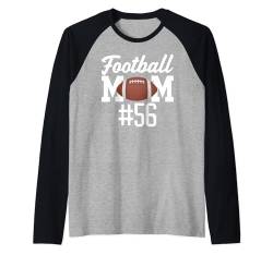 Fußball Mama #56 Lustiges Mutter Frau Touchdown Mädchen Sohn Spiel Raglan von Football Mom Touchdown Tees