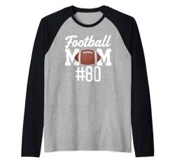 Fußball Mama #80 Lustiges Mutter Frau Touchdown Mädchen Sohn Spiel Raglan von Football Mom Touchdown Tees