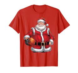 Weihnachtsmann Fußball Weihnachten für Kinder Jungen Herren Xmas Fußball T-Shirt von Football Santa Christmas