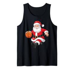 Weihnachtsmann Fußball Weihnachten für Kinder Jungen Herren Xmas Fußball Tank Top von Football Santa Christmas