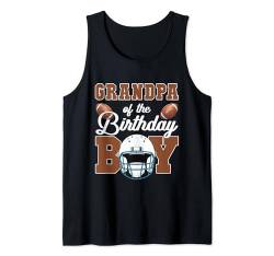 Fußballparty „Opa Of The Birthday“, für Jungen, Familienpaarung Tank Top von Football Touchdown Birthday Kids Outfit