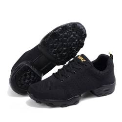 Tanzschuhe Herren latein,tanzsneaker,Tanzschuhe,Tanzschuhe Herren line dance,dance Sneaker,Geteilte Sohle,Frauen,Leicht,atmungsaktiv,für Sport,Wandern,Fitness,Schnürschuhe,Modern,Jazz von ForceRoute