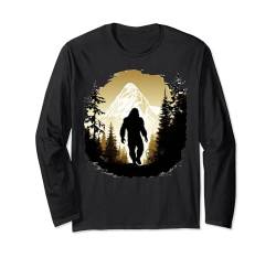 Bigfoot Sasquatch Adventure Camping Lustiges Zitat Langarmshirt von Forrest Nature Bigfoot Design Idea