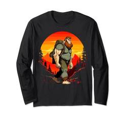 Bigfoot Sasquatch Adventure Camping Lustiges Zitat Langarmshirt von Forrest Nature Bigfoot Design Idea