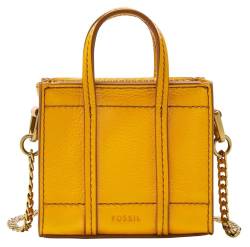 Fossil Carmen Micro Tote Bag Golden Yellow von Fossil