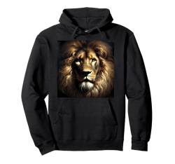 Afrikanischer Löwen Shirt Damen Herren Kinder Wildlife Wild Cat King Pullover Hoodie von Four Elements Gifts