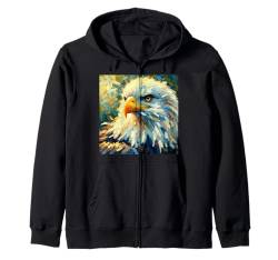 Amerikanische Flagge Weißkopfseeadler Shirt Patriotischer USA Majestätischer Adler Kapuzenjacke von Four Elements Gifts