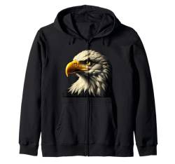 Amerikanische Flagge Weißkopfseeadler Shirt Patriotischer USA Majestätischer Adler Kapuzenjacke von Four Elements Gifts