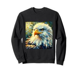 Amerikanische Flagge Weißkopfseeadler Shirt Patriotischer USA Majestätischer Adler Sweatshirt von Four Elements Gifts