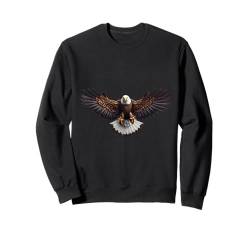 Amerikanische Flagge Weißkopfseeadler Shirt Patriotischer USA Majestätischer Adler Sweatshirt von Four Elements Gifts