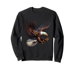 Amerikanische Flagge Weißkopfseeadler Shirt Patriotischer USA Majestätischer Adler Sweatshirt von Four Elements Gifts