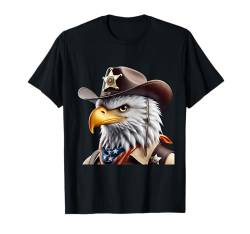 Amerikanische Flagge Weißkopfseeadler Shirt Patriotischer USA Majestätischer Adler T-Shirt von Four Elements Gifts