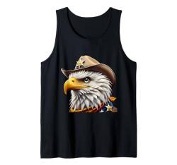 Amerikanische Flagge Weißkopfseeadler Shirt Patriotischer USA Majestätischer Adler Tank Top von Four Elements Gifts