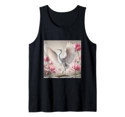 Blaureiherhemd Vogelkunst Wildlife Waterfawl Design Birder Tank Top von Four Elements Gifts