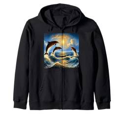 Dophin Shirt für Männer Frauen Kinder Ozeanliebhaber Meer Marine Life Kapuzenjacke von Four Elements Gifts