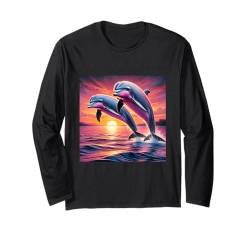 Dophin Shirt für Männer Frauen Kinder Ozeanliebhaber Meer Marine Life Langarmshirt von Four Elements Gifts