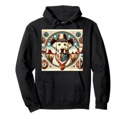 Sheriff-Hunde-Shirt, weiß, Labrador Retriever, für Mutter, Wilder Westen Pullover Hoodie von Four Elements Gifts