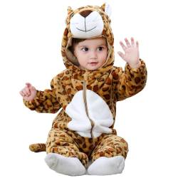 Fouyada Baby Schneeanzug Jungen Strampler Winter Mädchen Spielanzug Mit Kapuze Verdicken Onesies Overall Wärme Jumpsuit Pyjama von Fouyada