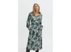Blusenkleid FRANSA "Fransa FRDana" Gr. L, US-Größen, grün (dark forest aop b) Damen Kleider Blusenkleider von Fransa