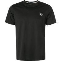 Fred Perry Herren T-Shirt schwarz Baumwolle von Fred Perry