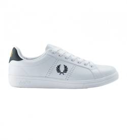 Fred Perry für Herren. B6312-567 Lederturnschuhe B721 weiß (45), Wohnung, Schnürsenkel, Lässig von Fred Perry