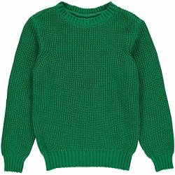 Fred's World by Green Cotton Mädchen Knit Chunky Pullover Sweater, Earth Green, 104 EU von Fred's World by Green Cotton