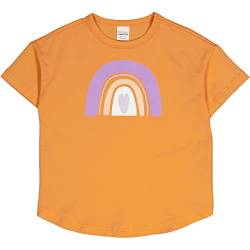 Fred's World by Green Cotton Mädchen Snail Big S/S T-Shirt, Tangerine, 104 EU von Fred's World by Green Cotton