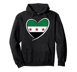 Syrien Flagge Herz Syrische Männer Frauen Kinder Jungen Mädchen Pullover Hoodie von Free Syria New Flag Three Stars