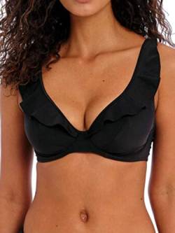 Freya Damen Jewel Cove High Apex Bügel-Bikinioberteil mit J-Haken (7230), Farbe: Schwarz, 75DD von Freya