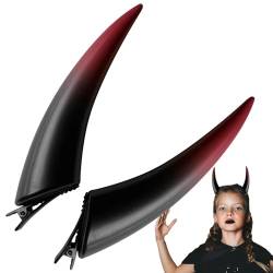 Frfik Gotische Teufelshörner | Teufelshörner Kostüm | Halloween-Cosplay-Kopfbedeckungszubehör | Gothic-Teufelskostüm | Geisterstirnhörner | Frauen-Dämon-Vampir-Kopfbedeckung von Frfik