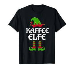 Kaffee Elfe Tshirt Outfit Weihnachten Familie Elf Christmas T-Shirt von Frohe Weihnachten